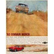 1962 chevrolet corvair and corvette magazine advertisement