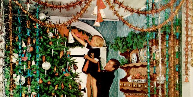 Your guide to how to replicate the vintage Christmas decor looks of the  1950s, 1960s, 1970s and 1980s