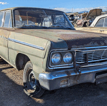 1965 ford fairlane 500 us army staff car in colorado wrecking yard