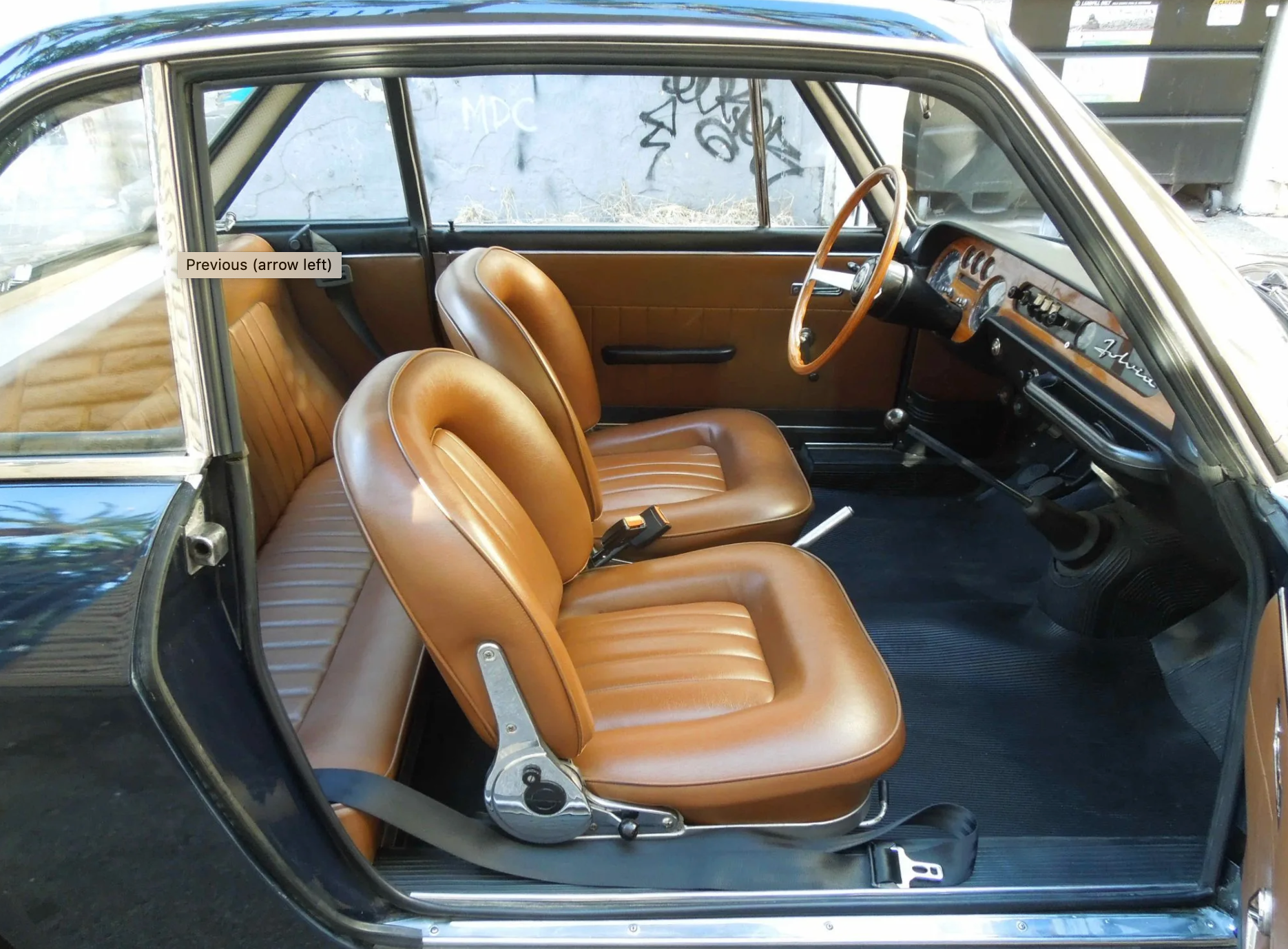 lancia fulvia interior