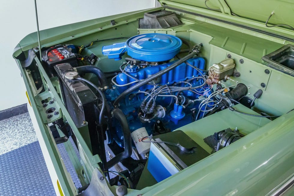 1971 ford bronco half cab pickup 3 speed engine