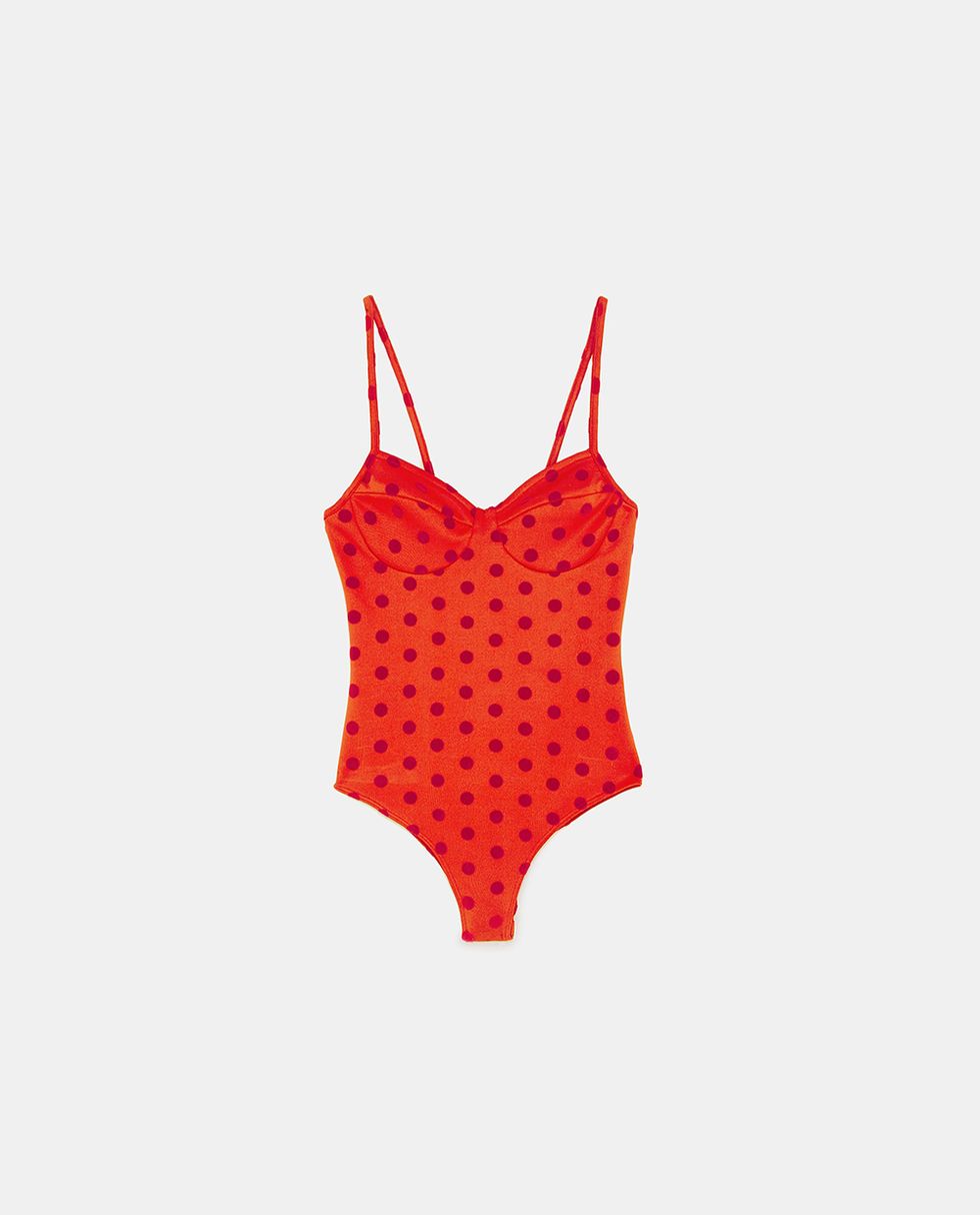 Clothing, Red, Swimwear, Lingerie, Orange, One-piece swimsuit, Undergarment, Lingerie top, Design, Bikini, 