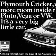1972 plymouth cricket magazine advertisement