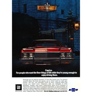 Enjoy 1973 Chevrolet Caprice Luxury While You're Still Young Enough