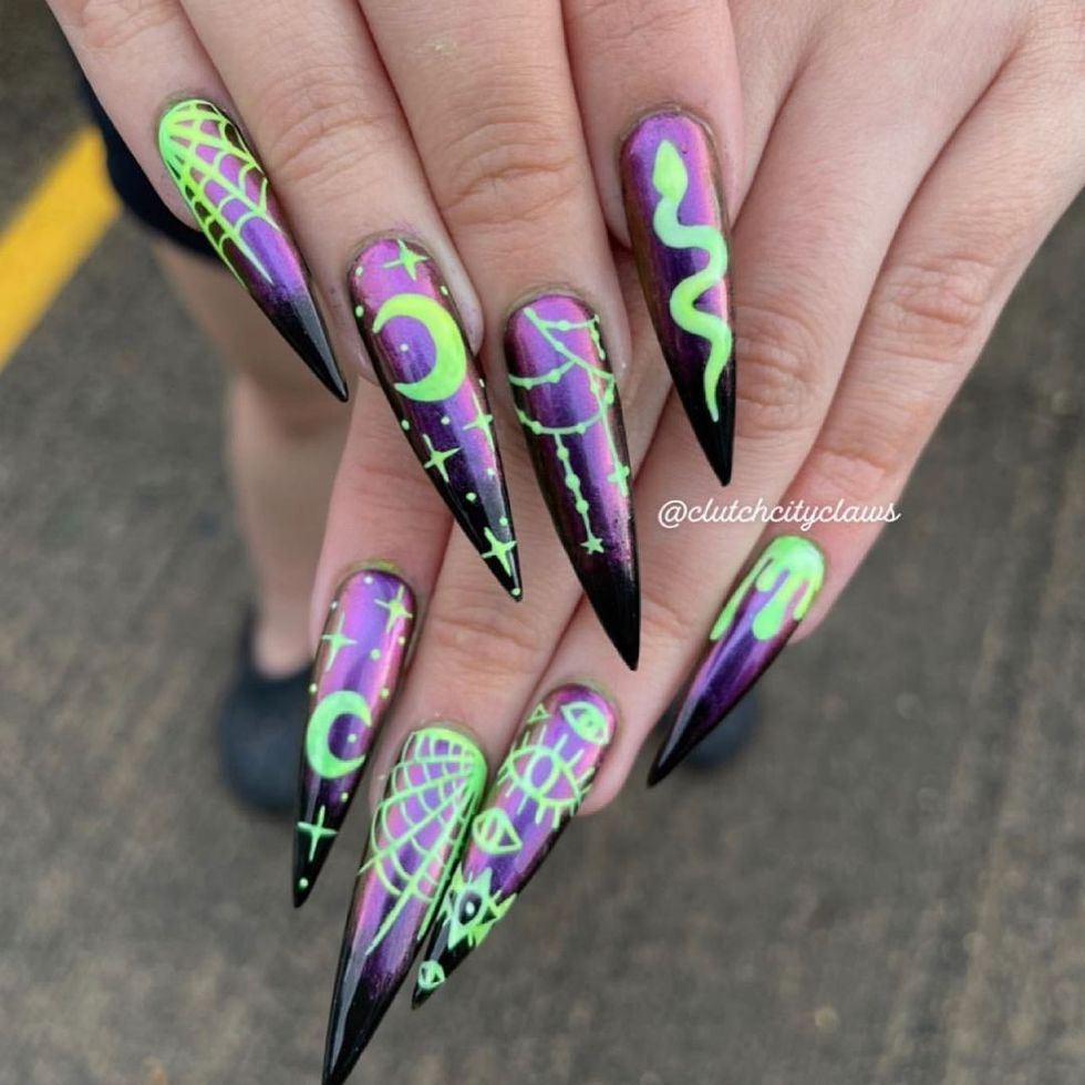 Get Spooky with Disney Halloween Nail Decals