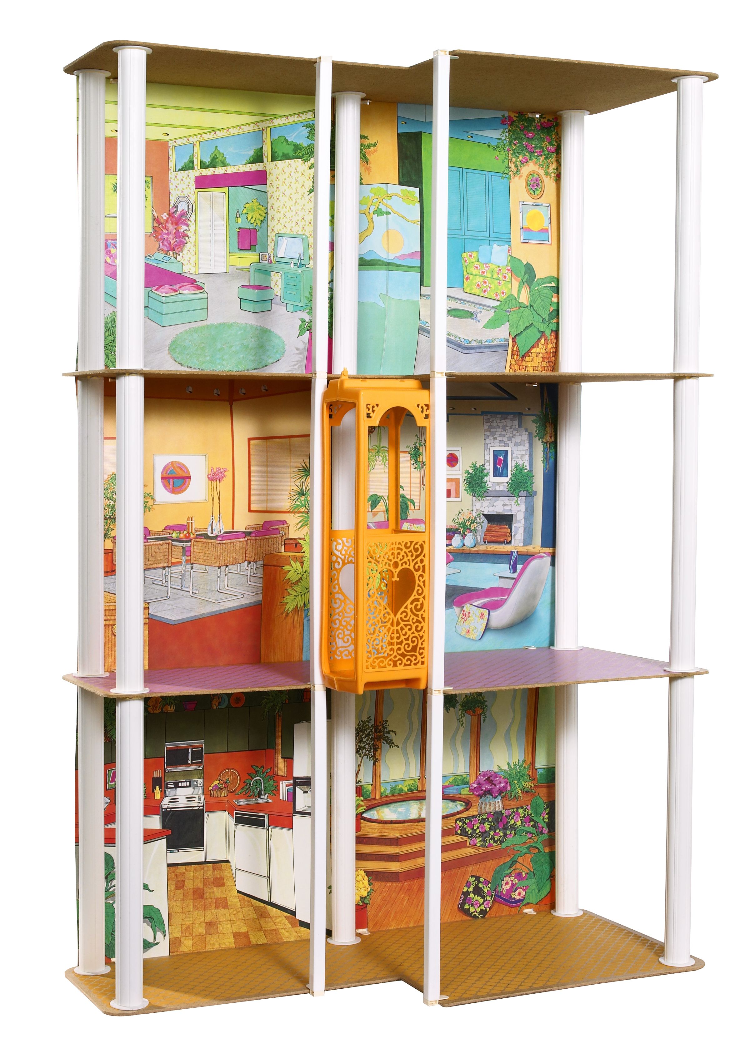 Barbie townhouse shop with elevator