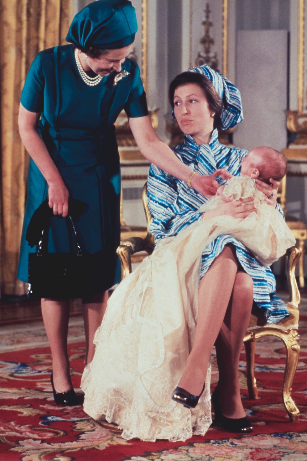 queen elizabeth peter phillips christening