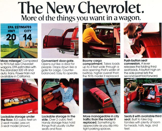 Downsized 1978 Chevrolet Wagons Are Big, but Easier to Parallel Park