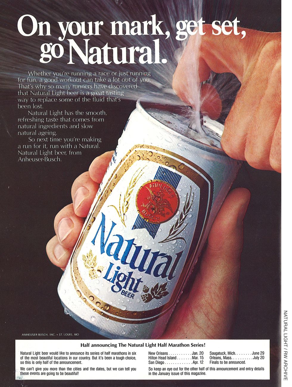 1979 Natural Light beer