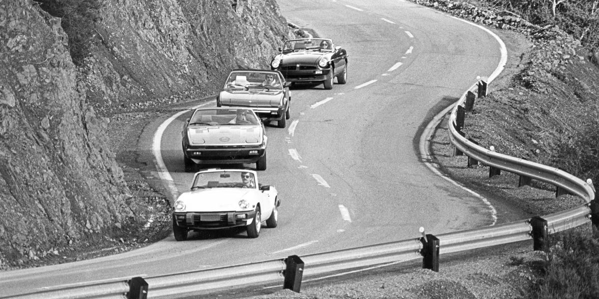 1980 Convertibles Comparison Test: Fiat X1/9 vs. MGB vs. Triumph Spitfire ...