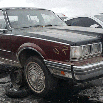1982 lincoln continental givenchy edition in colorado junkyard