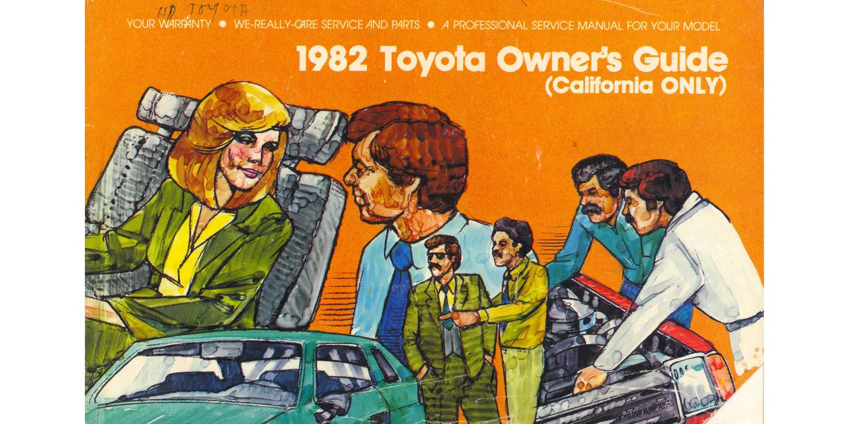 1982 california toyota owner's guide cover