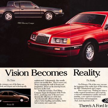 1983 ford thunderbird and mercury cougar magazine advertisement