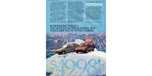 1983 toyota tercel hatchback magazine advertisement