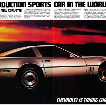 1984 chevrolet corvette magazine advertisement