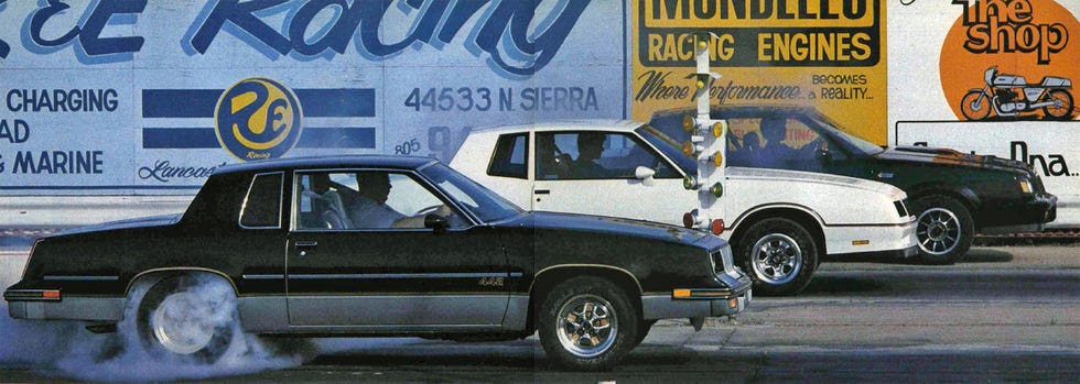1985 buick regal grand national, 1985 chevrolet monte carlo ss, and 1985 oldsmobile 442