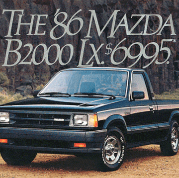 1986 mazda b2000 magazine advertisement