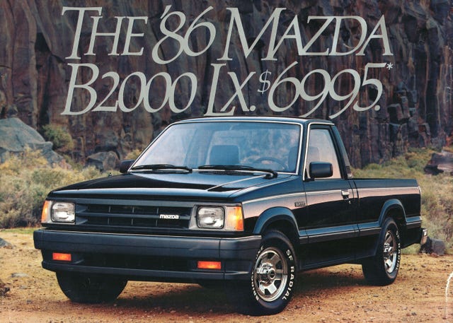 1986 Mazda B2000 Pickup Cheaper than Toyota, Nissan Sport Trucks