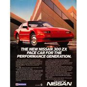 1986 nissan 300zx turbo magazine advertisement