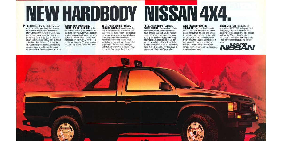  1986: Nissan Hardbody 4x4 Pickup es la configuración caliente