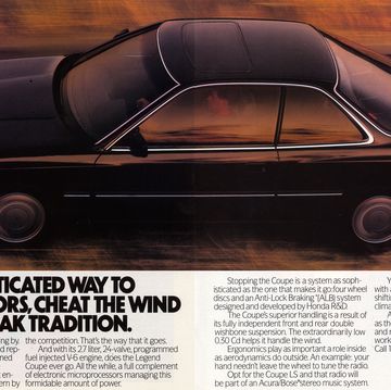 1988 acura legend coupe magazine advertisement