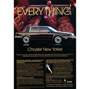 1989 chrysler new yorker magazine advertisement