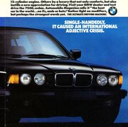 1990 bmw 7 series magazine advertisement