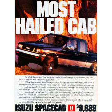 1990 isuzu pickup magazine advertisement