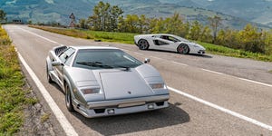 1990 lamborghini countach 25th anniversary edition and 2022 lamborghini countach lpi 8004