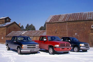 1996 full size truck comparison test