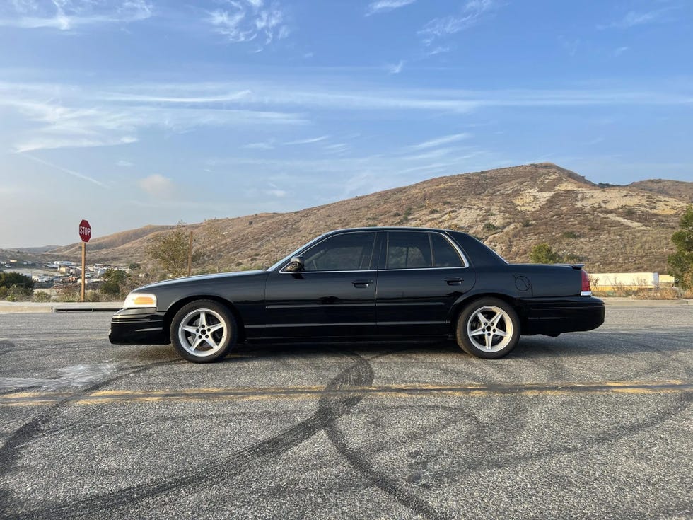 Mustang-Cobra–Powered Ford Crown Vic For Sale on Bing a Trailer