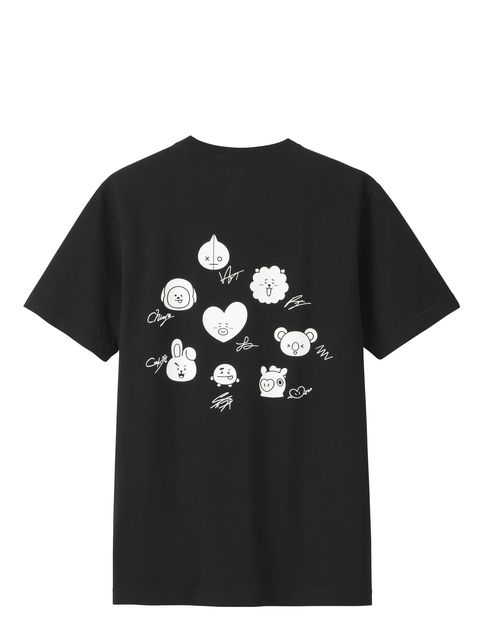 T-shirt, Clothing, Black, White, Sleeve, Top, Font, Active shirt, Pattern, Design, 