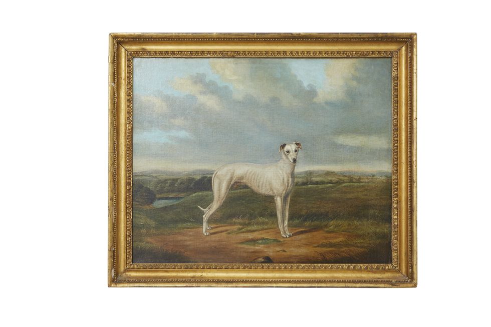 19th century whippet painting