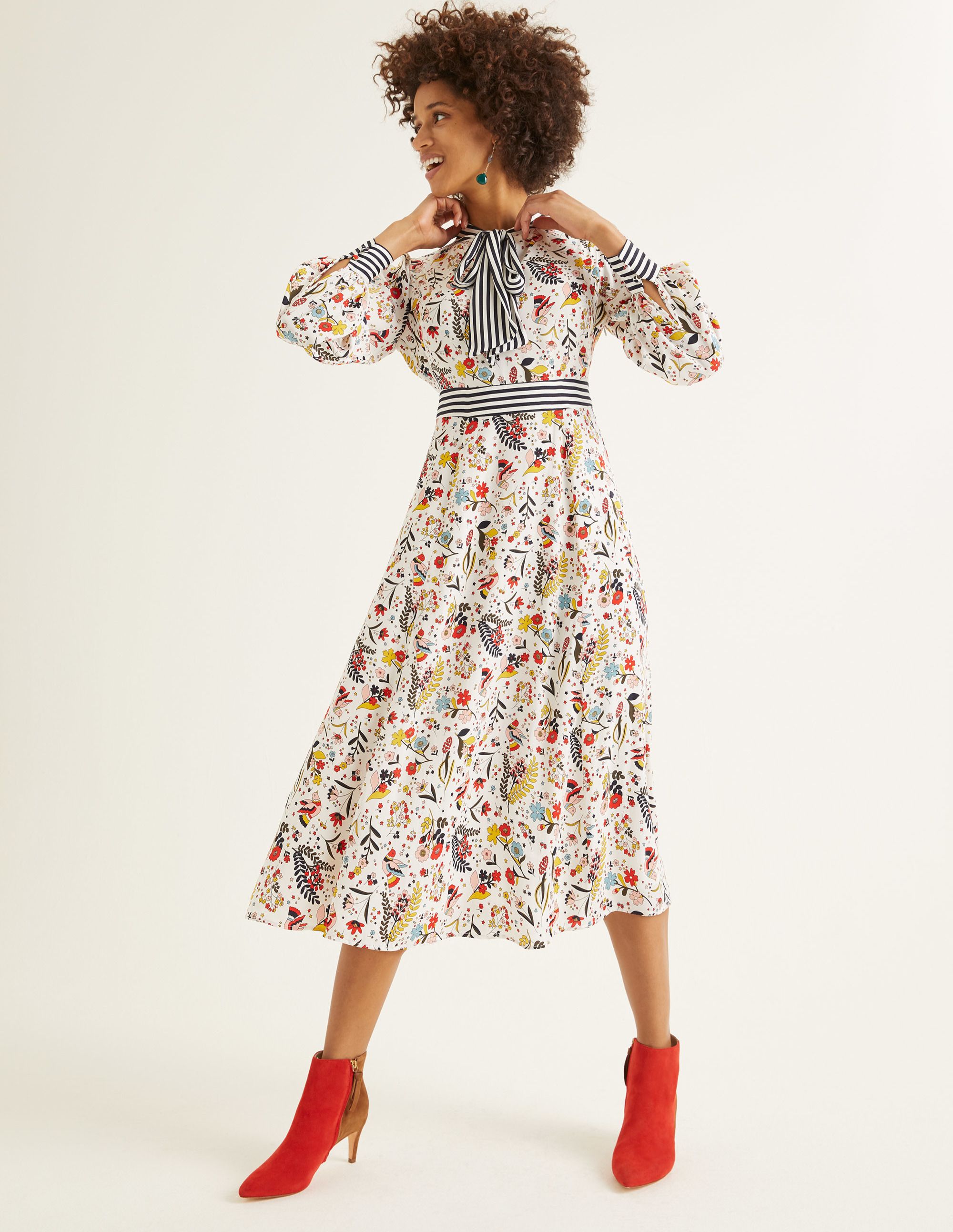 Fans love Boden's Thelma Midi Dress on social media