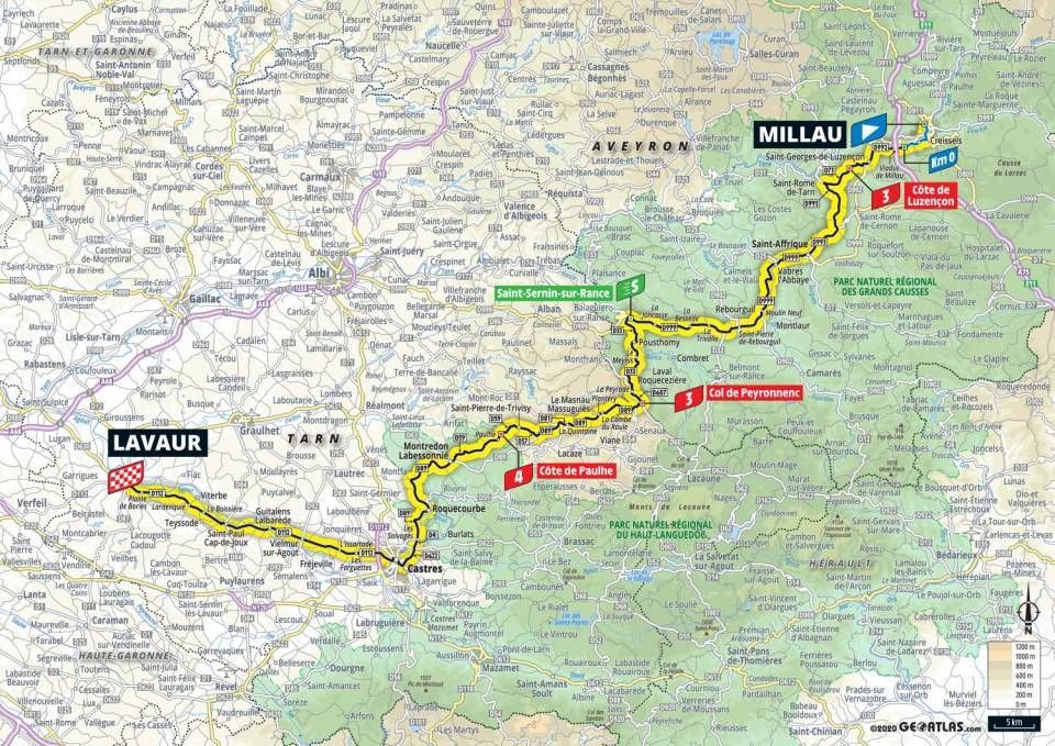 tour de france stage 7 map