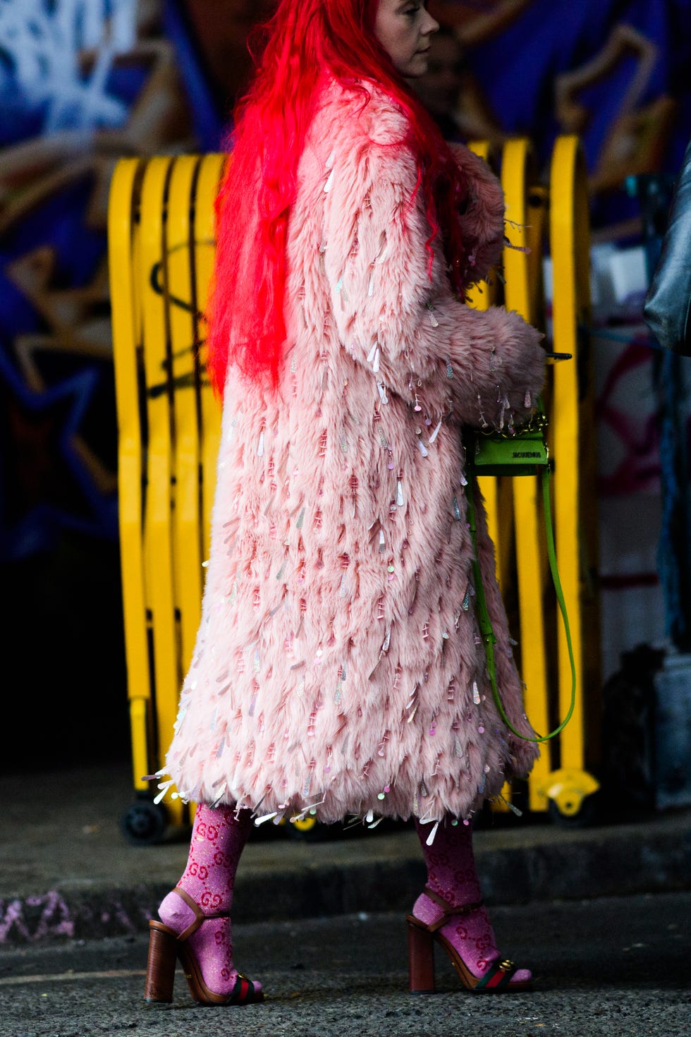 Pink, Yellow, Purple, Blue, Red, Magenta, Fashion, Snapshot, Street fashion, Dress, 