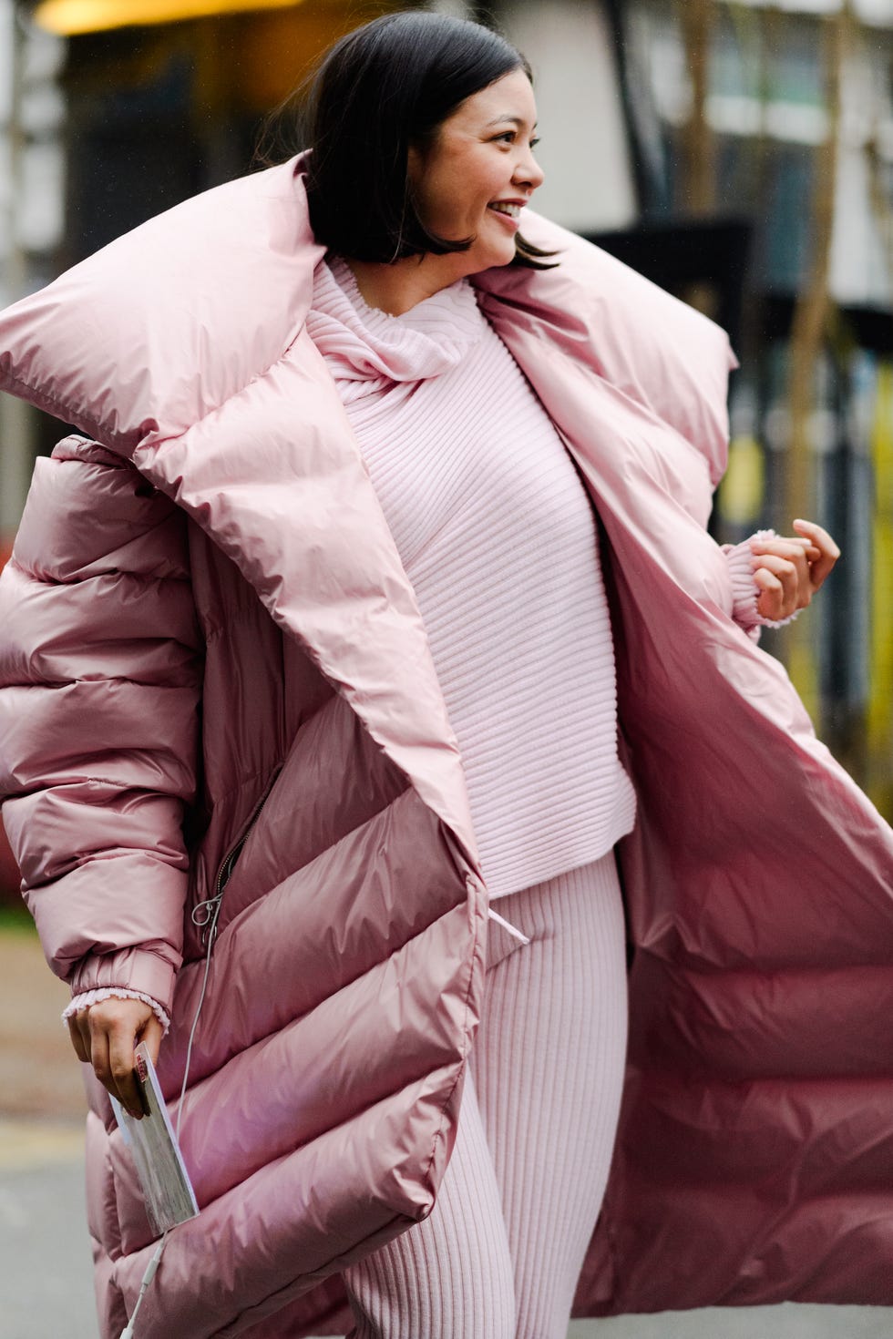 Clothing, Pink, Outerwear, Fashion, Photography, Coat, Street fashion, Jacket, 