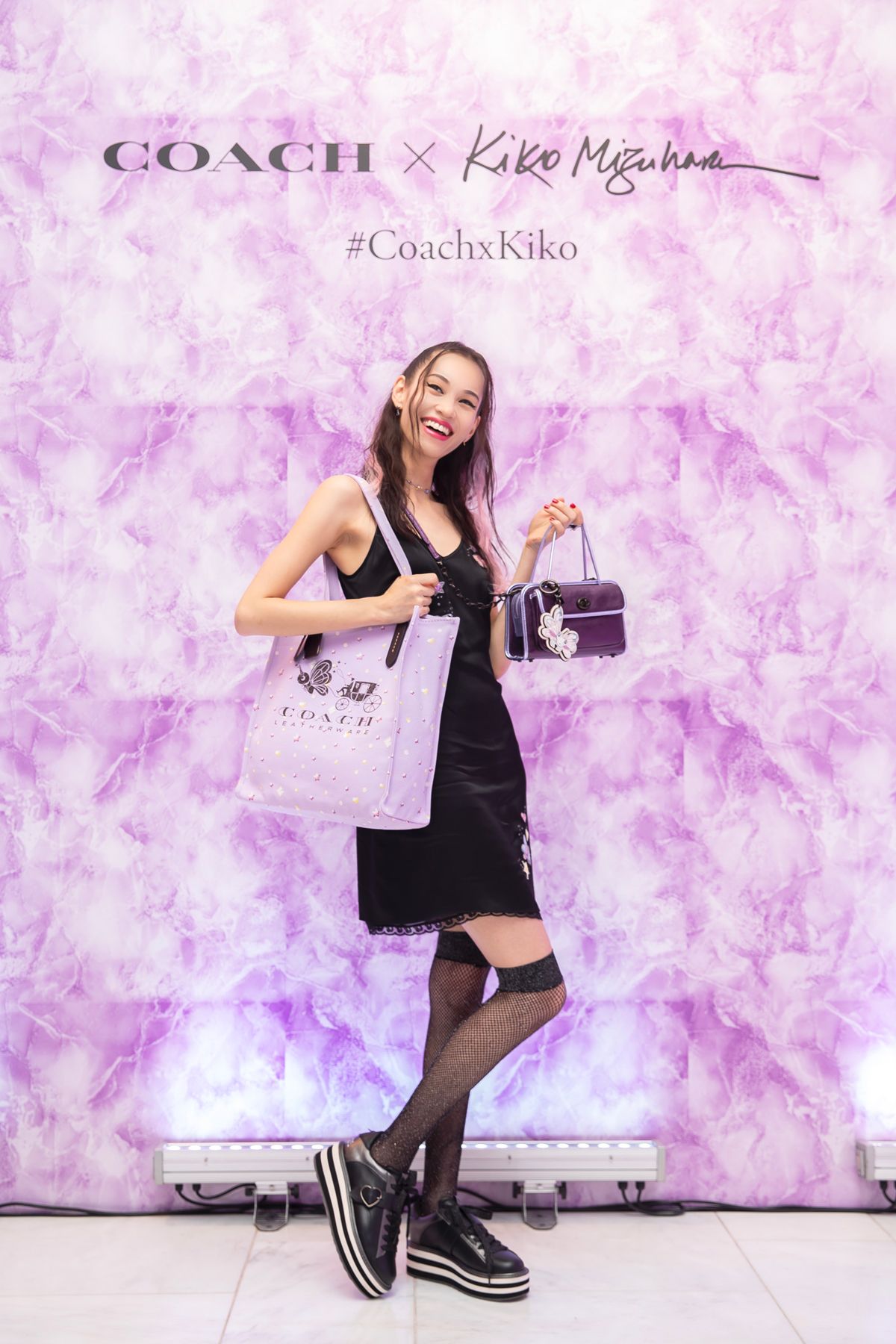 純正 COACH KIKO プラットフォーム スニーカー | artfive.co.jp