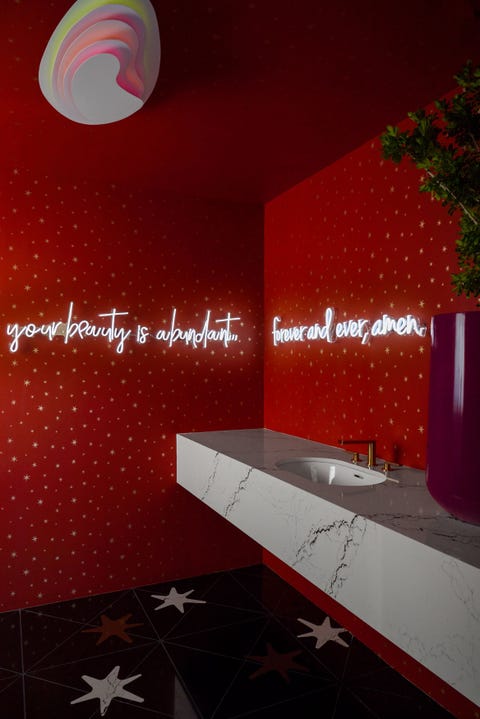 beauty is abundant’s “intergalactic superstar bathroom”