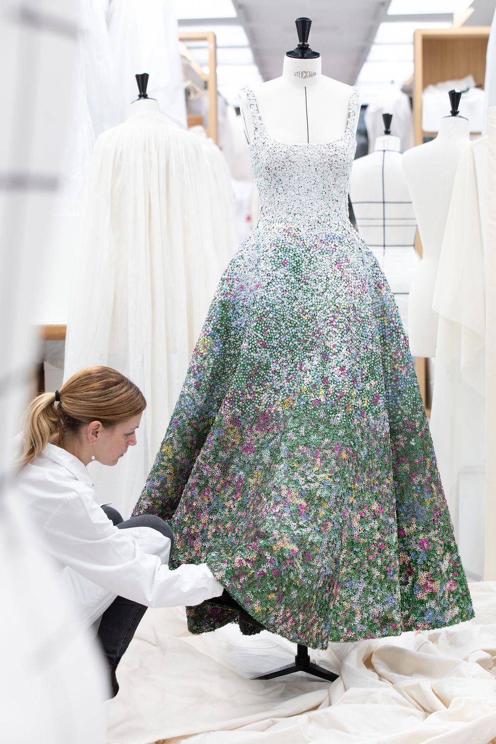 The Making of Natalie Portman's Dior Golden Globes Gown