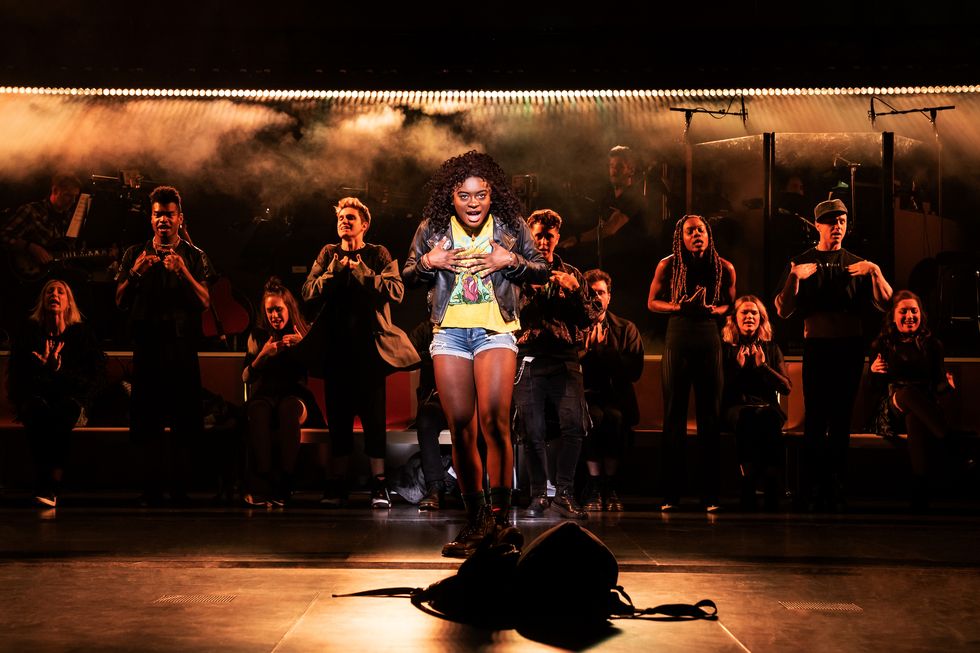 Celia Rose Gooding as Frankie Healy in "Jagged Little Pill" on Broadway.