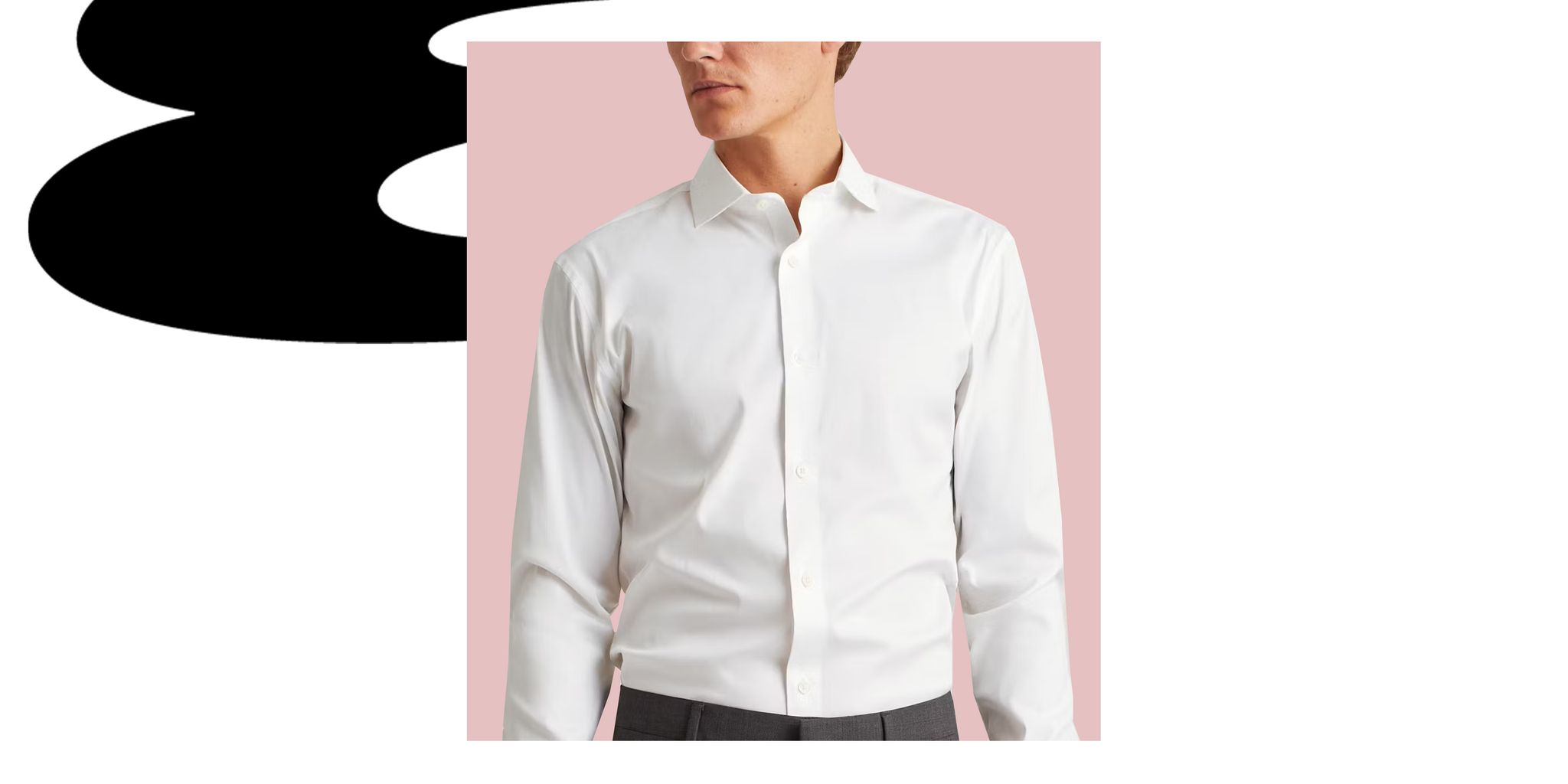 Signature Cotton Knit Long-Sleeve Button-Down Collar Button-Cuff