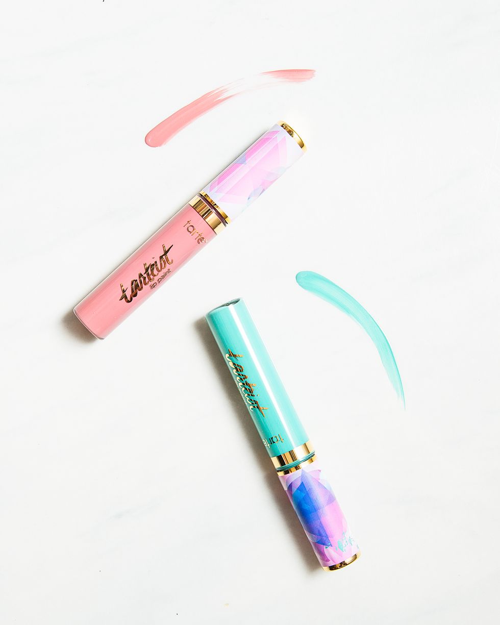 Pink, Turquoise, Material property, Lip gloss, Cosmetics, Pen, Fashion accessory, Eye liner, Stationery, 