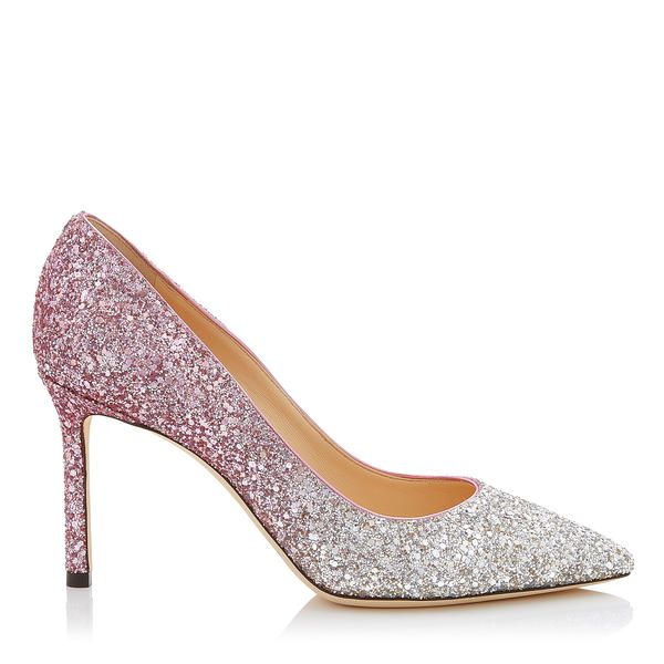Footwear, High heels, Shoe, Court shoe, Glitter, Basic pump, Bridal shoe, Silver, Fashion accessory, Embellishment, 