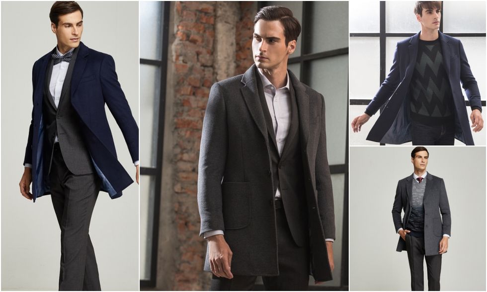 Clothing, Suit, Outerwear, Formal wear, Blazer, Collar, Coat, Overcoat, Jacket, Fashion, 