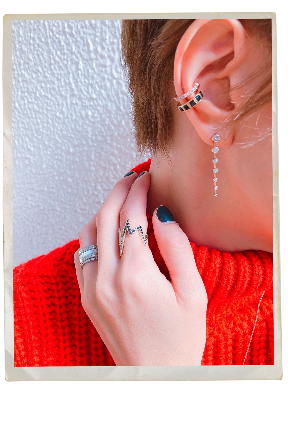 MAIDEN＊E-31 シルバーピアス MAIDEN＊E-31 シルバーピアス （受注制【Bizarre Maiden】stone