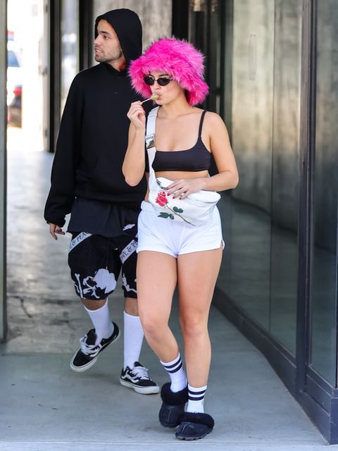 los angeles, ca   october 18 addison rae and omer fedi are seen on october 18, 2022 in los angeles, california  photo by rachpootbauer griffingc images