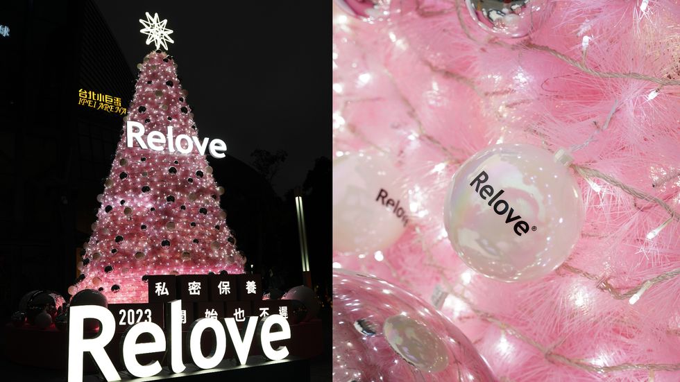 relove, 巨型粉紅聖誕樹, 粉紅聖誕樹,拍照打卡