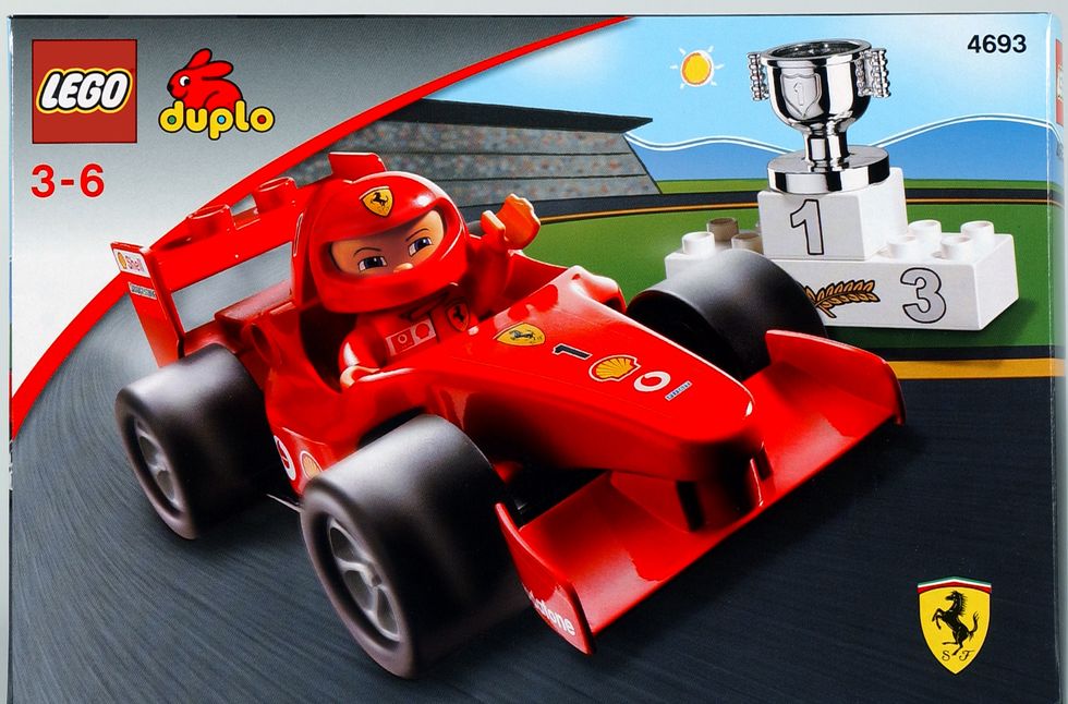 New F1 Ferrari Kimi Raikkonen Cute Mini Figure Formula 1 Race-Car Driver  Figurine