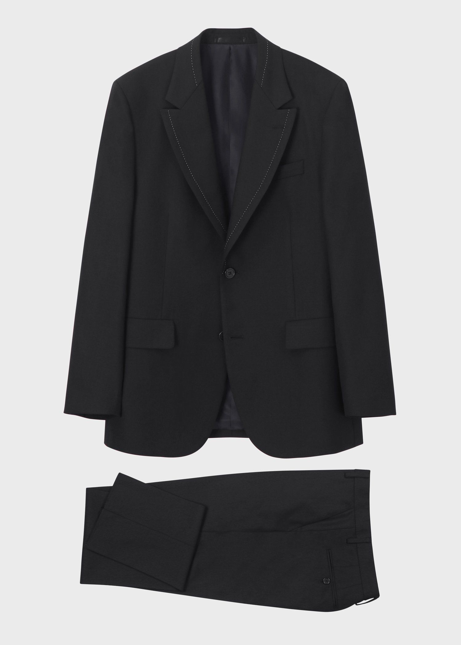 美品　PSポールスミス　ソリッドブラックテーラリング　ジャケット　46　黒 ポールスミス ブラックレーベル Paul Smith ジャケット